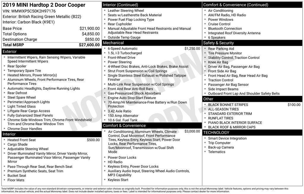 Used 2019 MINI Cooper 2-Door Hardtop image 3