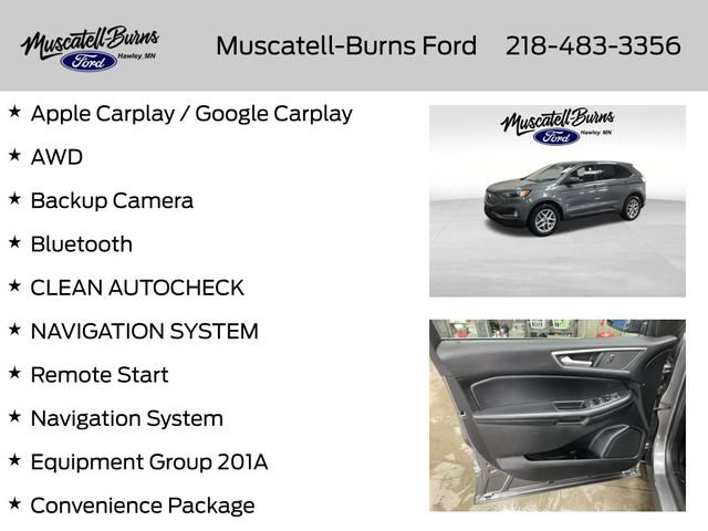 Certified 2023 Ford Edge SEL w/ Convenience Package AWD/4WD image 7