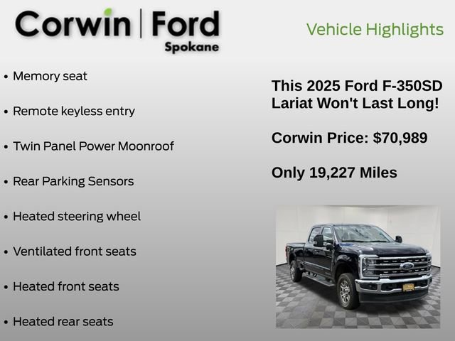Certified 2025 Ford F350 Lariat w/ Camper Package AWD/4WD image 12