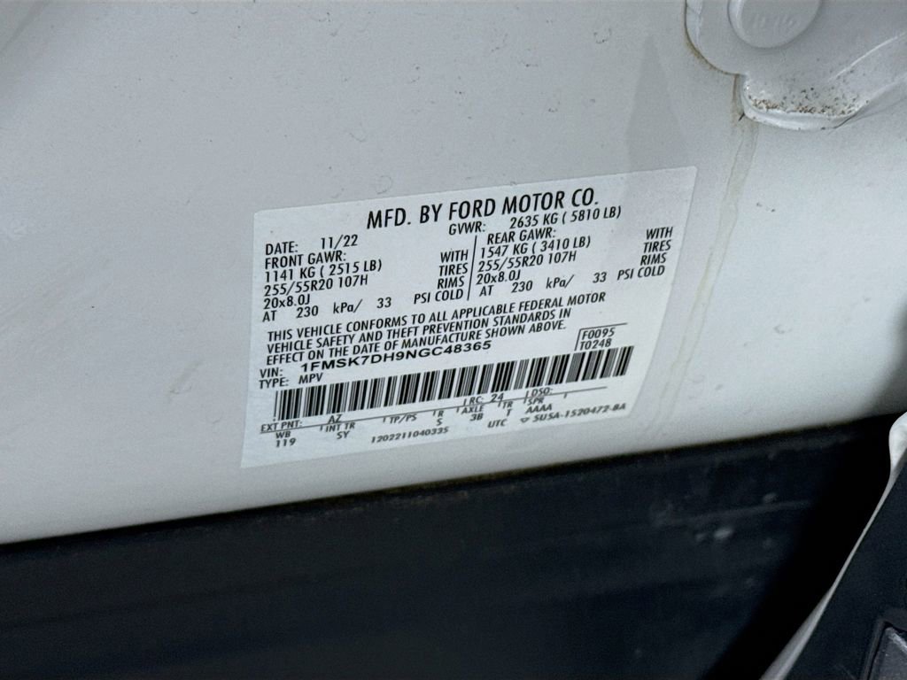Certified 2022 Ford Explorer XLT w/ Equipment Group 202A RWD image 33