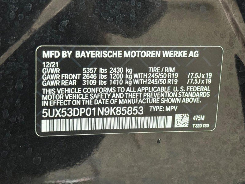 Used 2022 BMW X3 xDrive30i w/ Premium Package 2 image 29