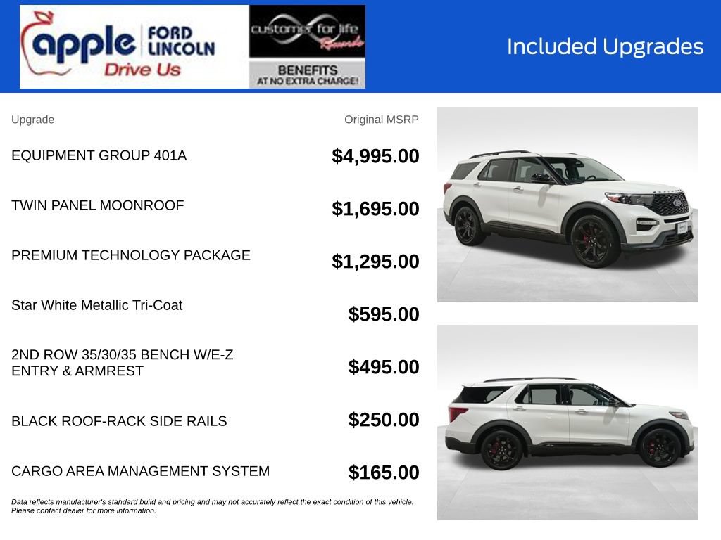 Certified 2021 Ford Explorer ST w/ Equipment Group 401A AWD/4WD image 4