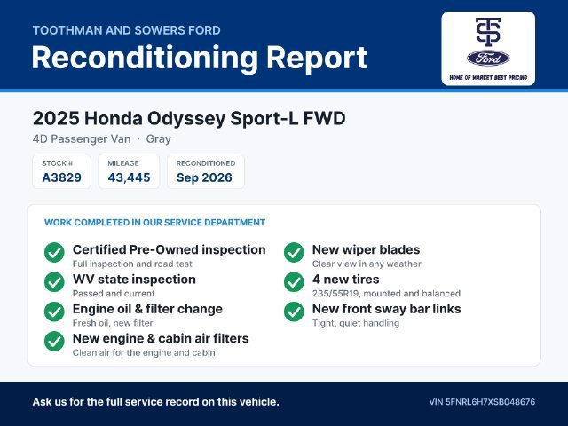 Used 2025 Honda Odyssey Sport-L image 33