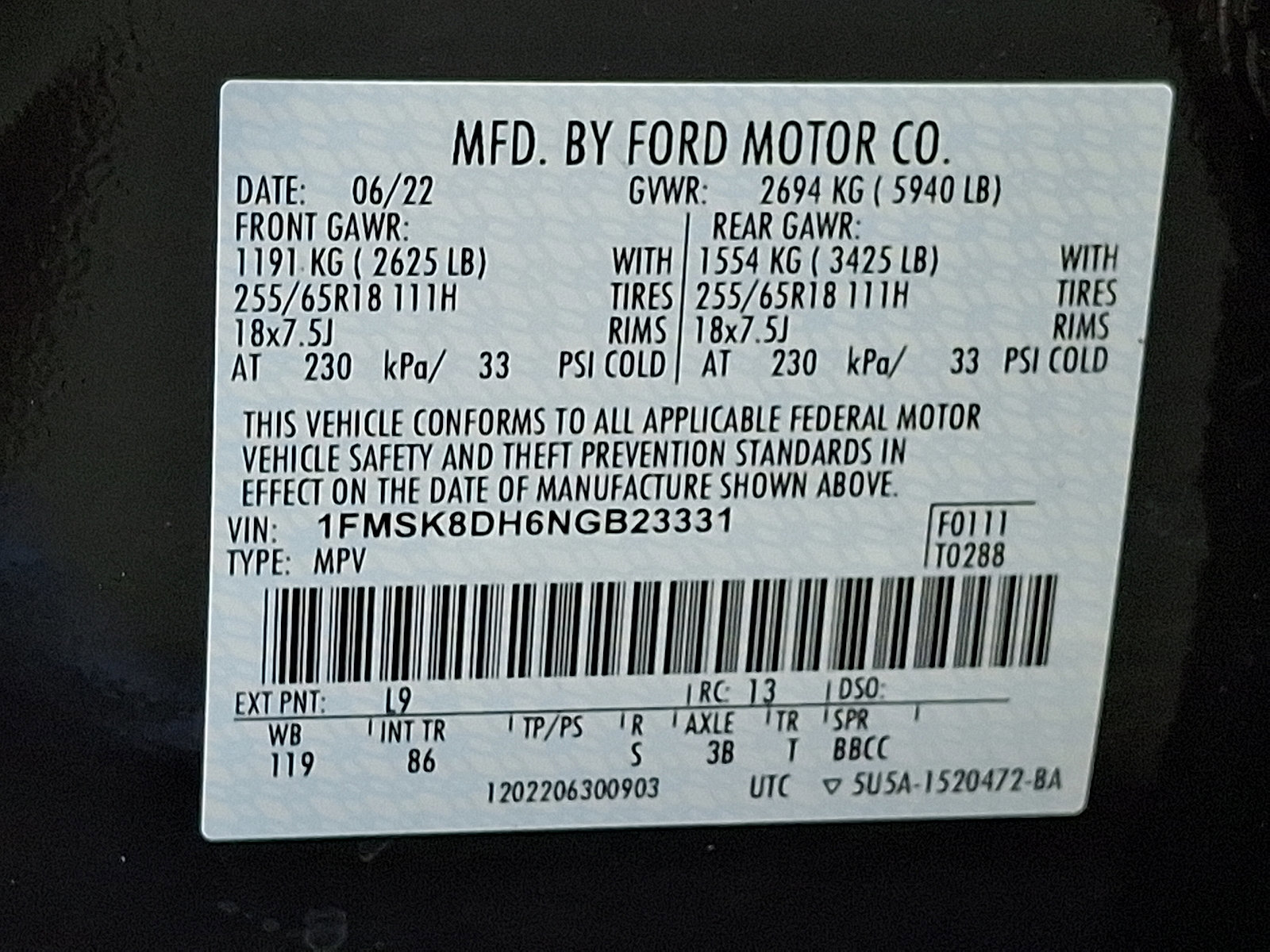Certified 2022 Ford Explorer XLT image 27