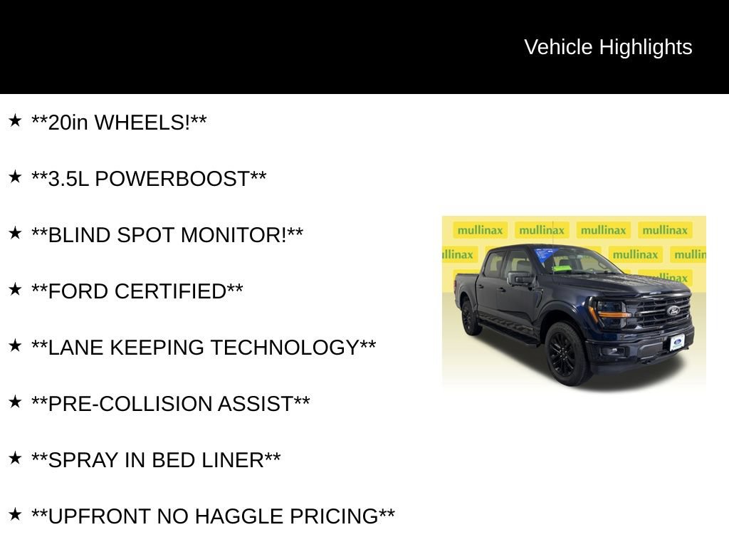 Certified 2025 Ford F150 XLT w/ Equipment Group 302A MID AWD/4WD image 13