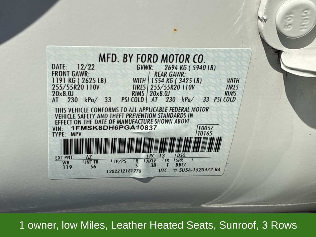 Certified 2023 Ford Explorer XLT w/ Equipment Group 202A AWD/4WD image 24