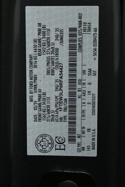 Certified 2024 Ford F150 XLT w/ Equipment Group 302A MID AWD/4WD image 35