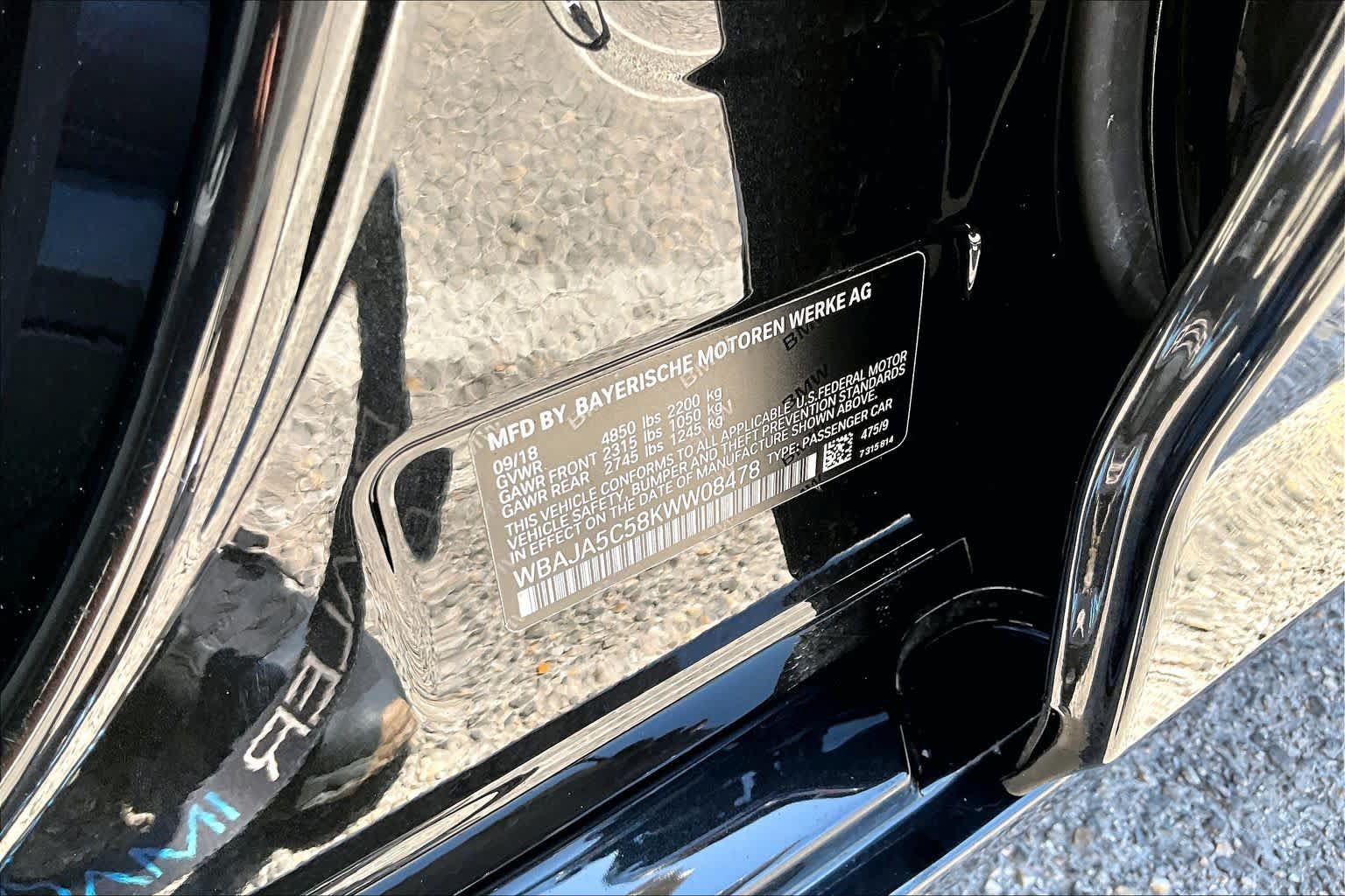 Used 2019 BMW 530i RWD image 36