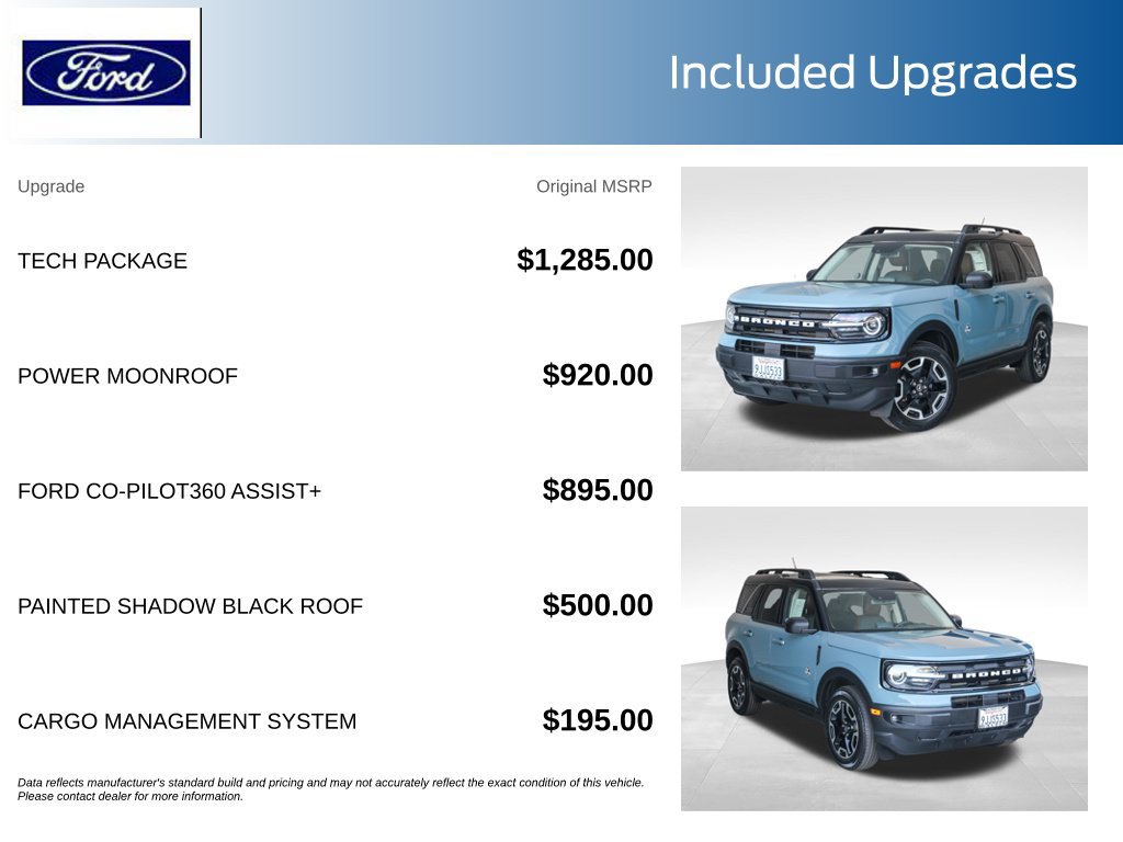 Certified 2023 Ford Bronco Sport Outer Banks w/ Tech Package AWD/4WD image 11