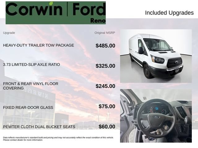 Certified 2019 Ford Transit 350 148 Medium Roof RWD image 3