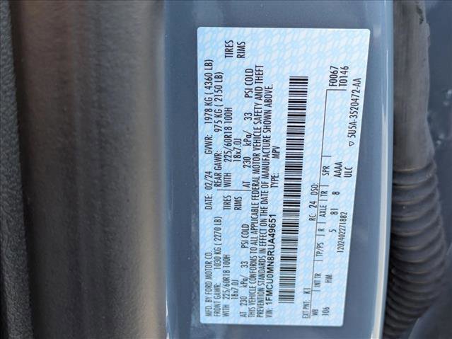 Certified 2024 Ford Escape ST-Line w/ Tech Pack #1 image 25