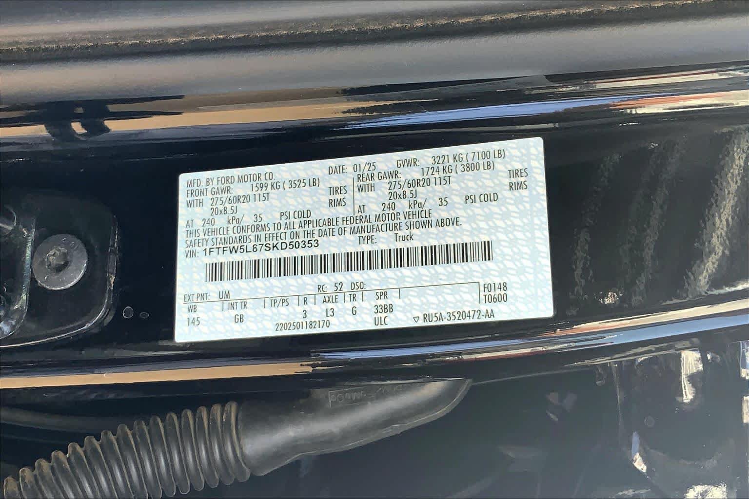 Certified 2025 Ford F150 Lariat w/ Equipment Group 501A Mid AWD/4WD image 37