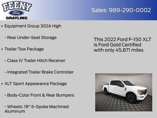 Certified 2022 Ford F150 XLT w/ Equipment Group 302A High AWD/4WD image 19