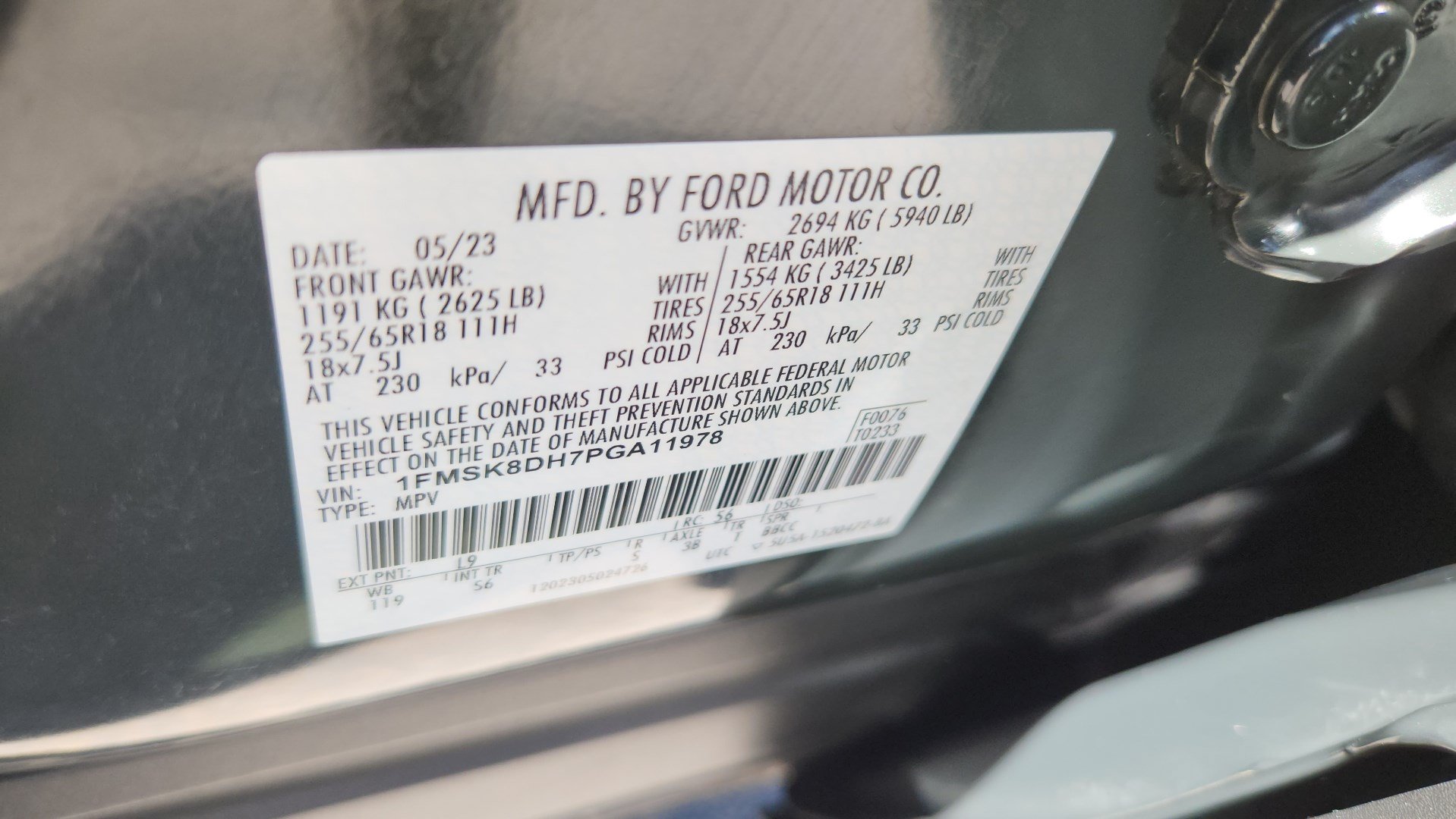 Certified 2023 Ford Explorer XLT w/ Equipment Group 202A AWD/4WD image 17