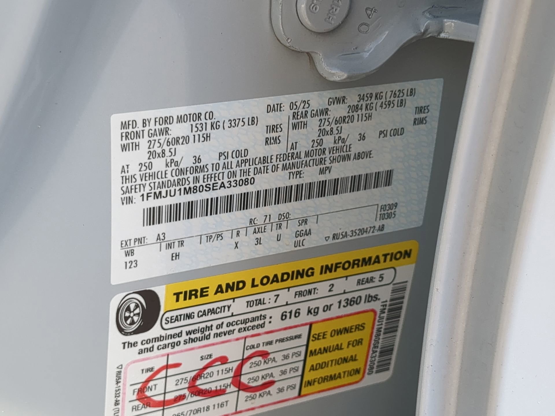 Certified 2025 Ford Expedition Platinum AWD/4WD image 76