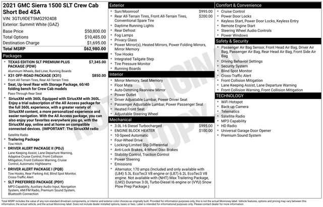 Used 2021 GMC Sierra 1500 SLT AWD/4WD image 5