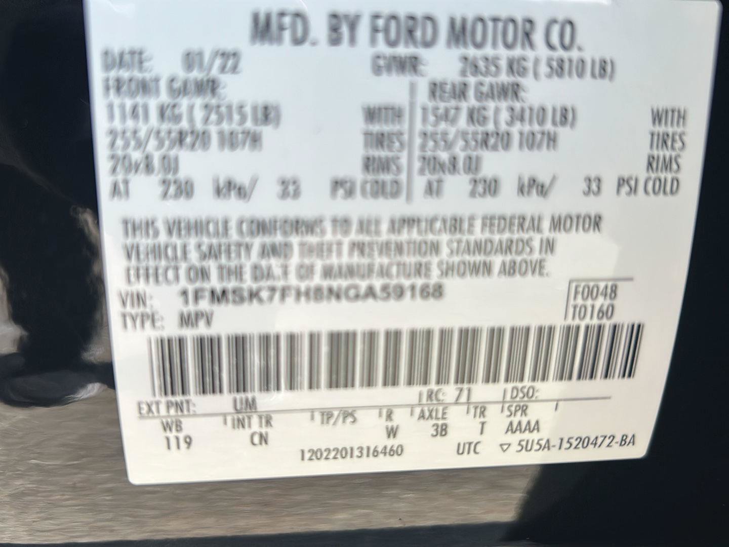 Certified 2022 Ford Explorer Limited RWD image 36