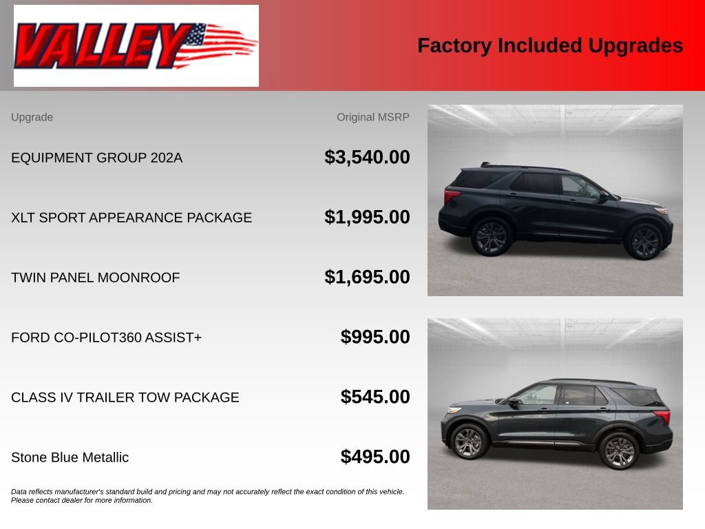 Certified 2023 Ford Explorer XLT w/ Equipment Group 202A AWD/4WD image 6