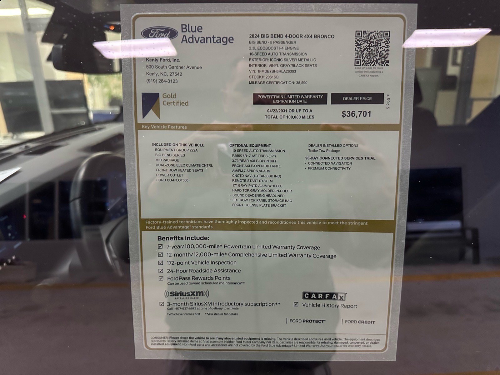 Certified 2024 Ford Bronco Big Bend AWD/4WD image 5