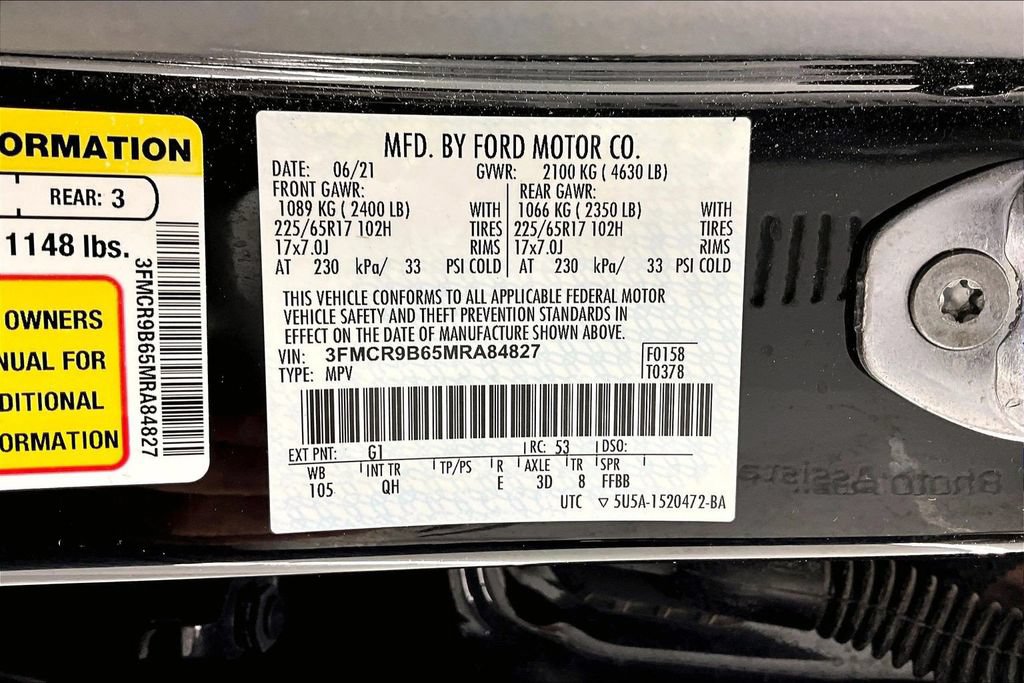 Certified 2021 Ford Bronco Sport Big Bend AWD/4WD image 34