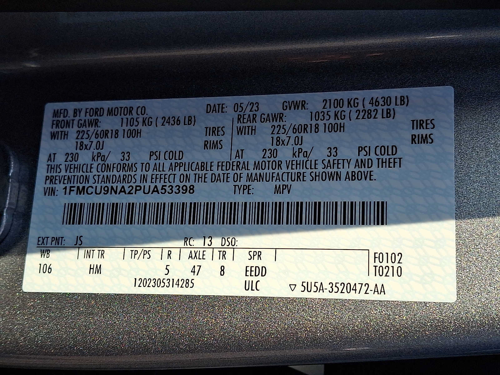 Certified 2023 Ford Escape ST-Line Select w/ Tech Pack #1 AWD/4WD image 25