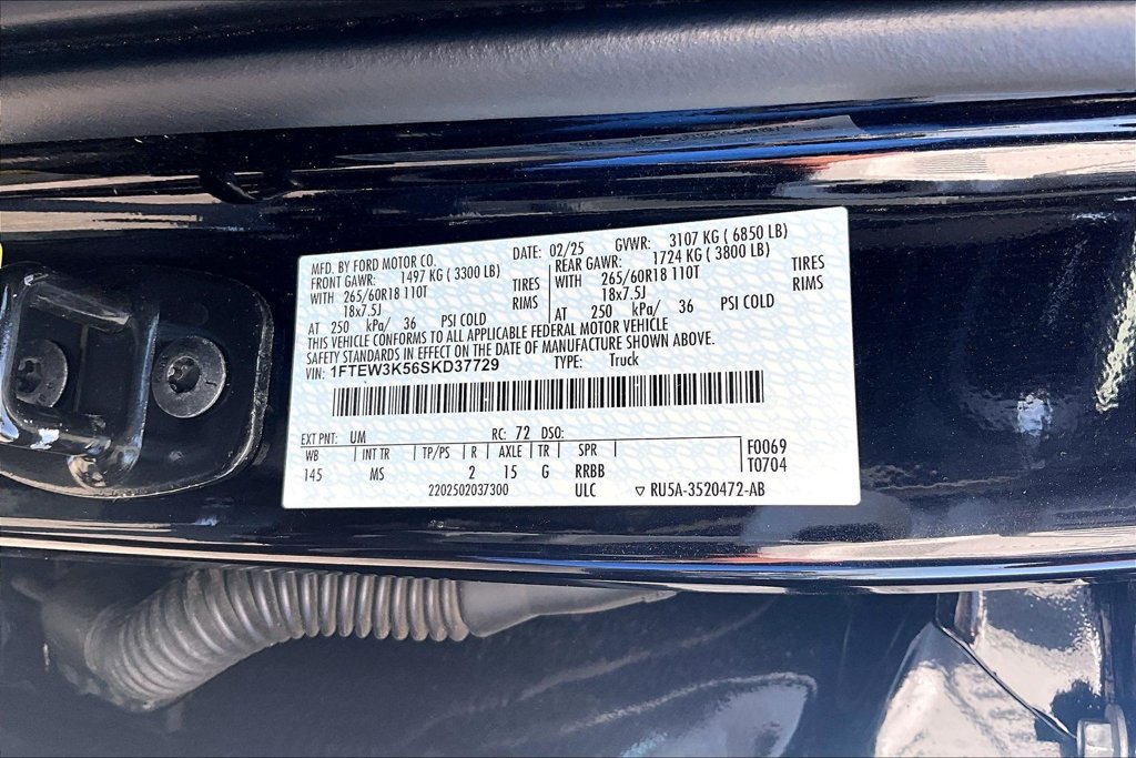 Certified 2025 Ford F150 XLT w/ Equipment Group 301A Standard RWD image 6