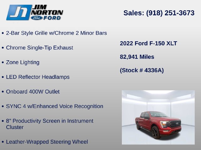 Certified 2022 Ford F150 XLT w/ Equipment Group 302A High AWD/4WD image 17