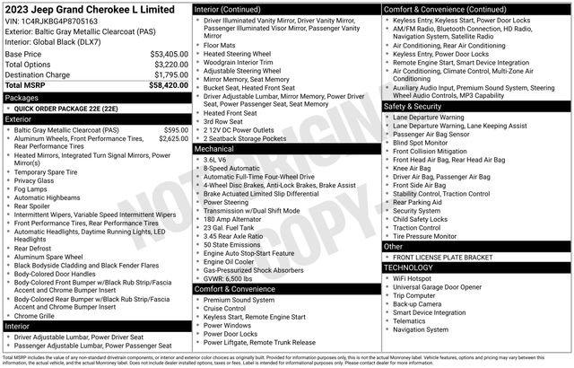 Used 2023 Jeep Grand Cherokee L Limited image 39