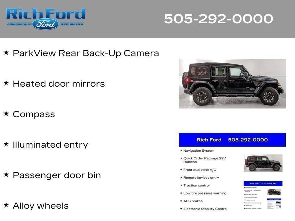 Used 2023 Jeep Wrangler Unlimited Rubicon 4xe AWD/4WD image 26