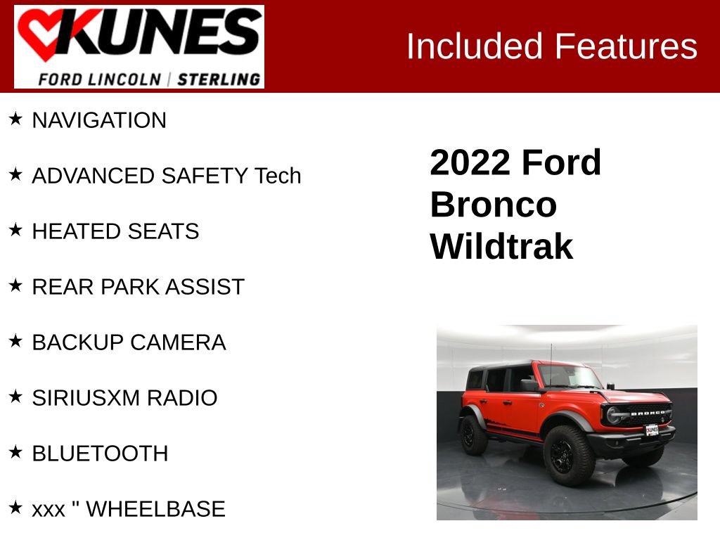 Certified 2022 Ford Bronco Wildtrak AWD/4WD image 2