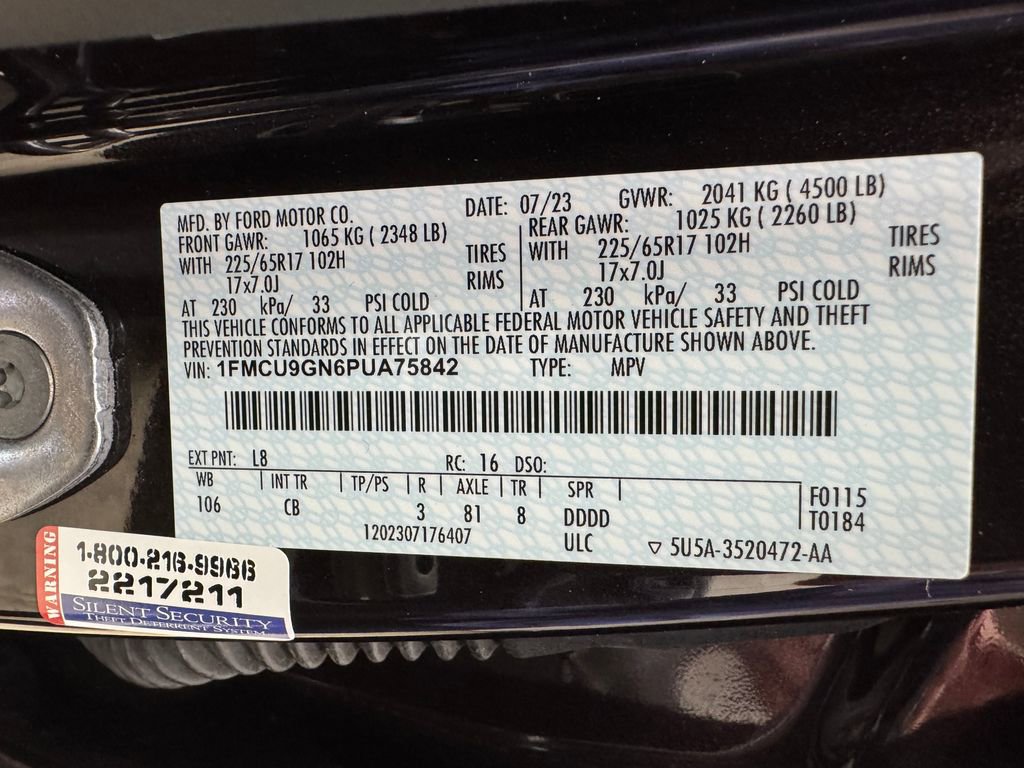 Certified 2023 Ford Escape Active AWD/4WD image 32