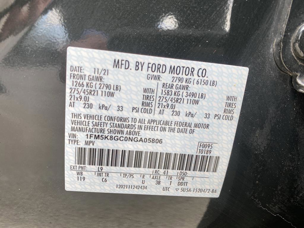 Certified 2022 Ford Explorer ST w/ Equipment Group 401A image 55