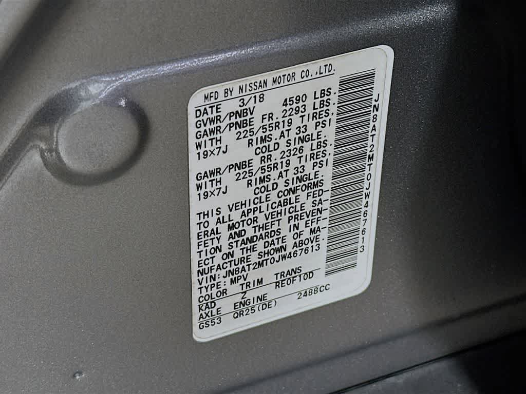 Used 2018 Nissan Rogue SL w/ Premium Package FWD image 23