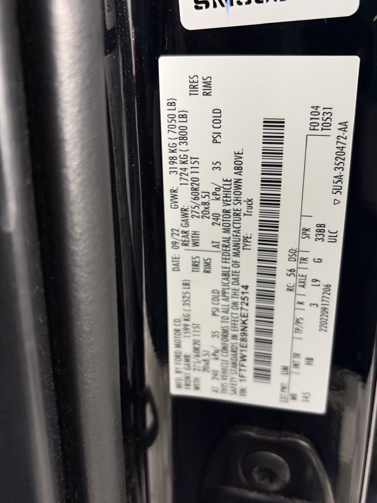 Certified 2022 Ford F150 Lariat AWD/4WD image 9