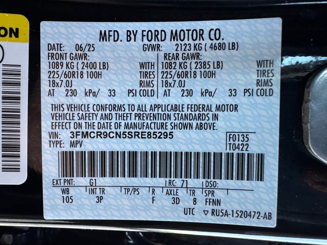 Certified 2025 Ford Bronco Sport Outer Banks w/ Outer Banks Tech Package+ AWD/4WD image 28