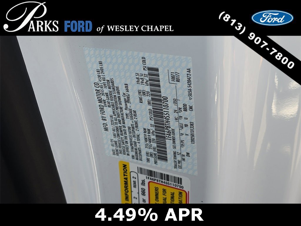 Certified 2025 Ford Mustang EcoBoost w/ Wheel & Stripe Package image 28