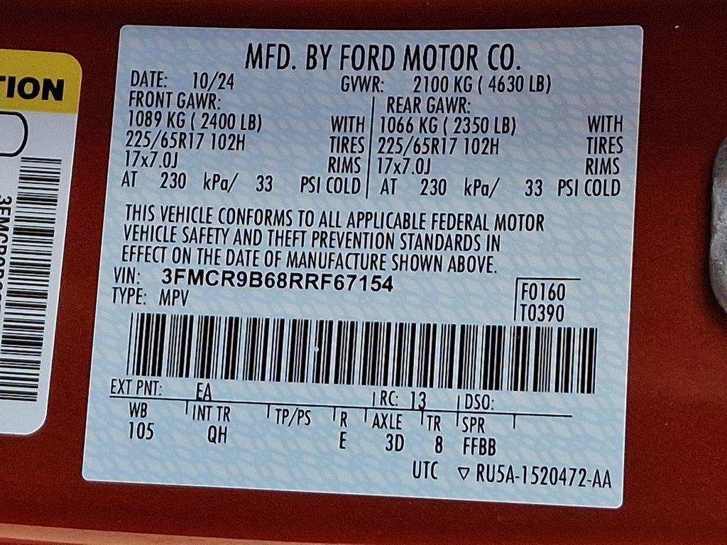 Certified 2024 Ford Bronco Sport Big Bend AWD/4WD image 28
