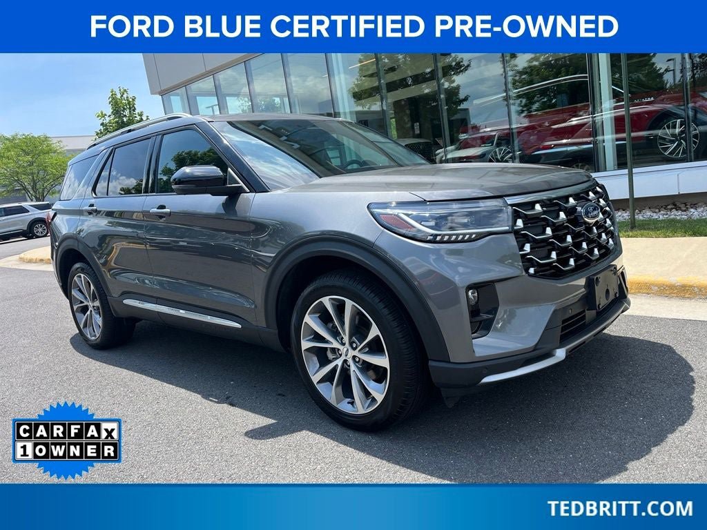 Certified 2025 Ford Explorer Platinum w/ Ultimate Package AWD/4WD image 1