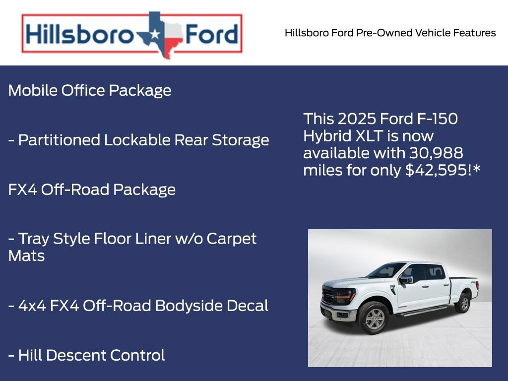 Certified 2025 Ford F150 XLT w/ Equipment Group 302A MID AWD/4WD image 13