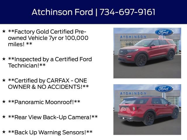Certified 2023 Ford Explorer ST w/ Equipment Group 401A image 9