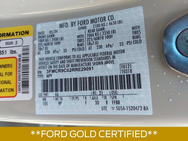 Certified 2024 Ford Bronco Sport Outer Banks w/ Tech Package AWD/4WD image 33