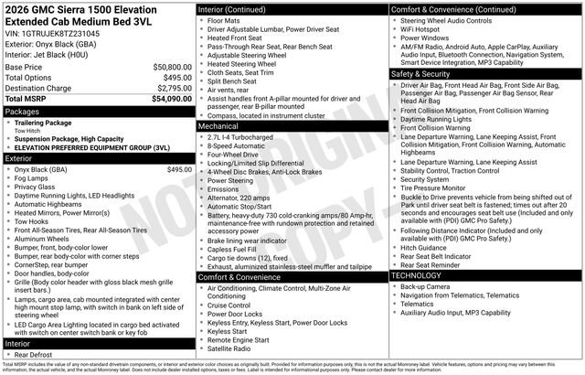 Used 2026 GMC Sierra 1500 Elevation AWD/4WD image 43