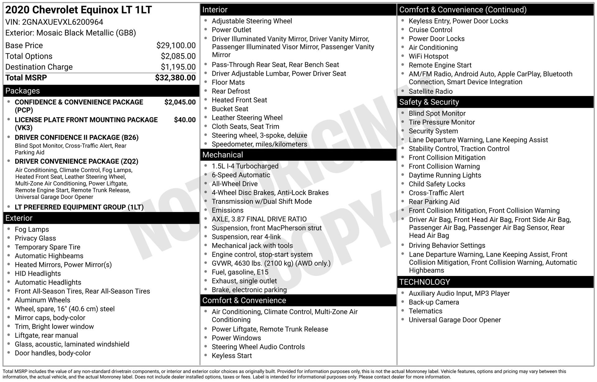 Used 2020 Chevrolet Equinox LT image 17