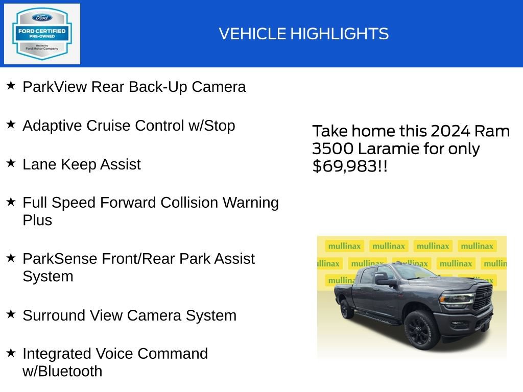 Used 2024 RAM 3500 Laramie w/ Night Edition AWD/4WD image 20