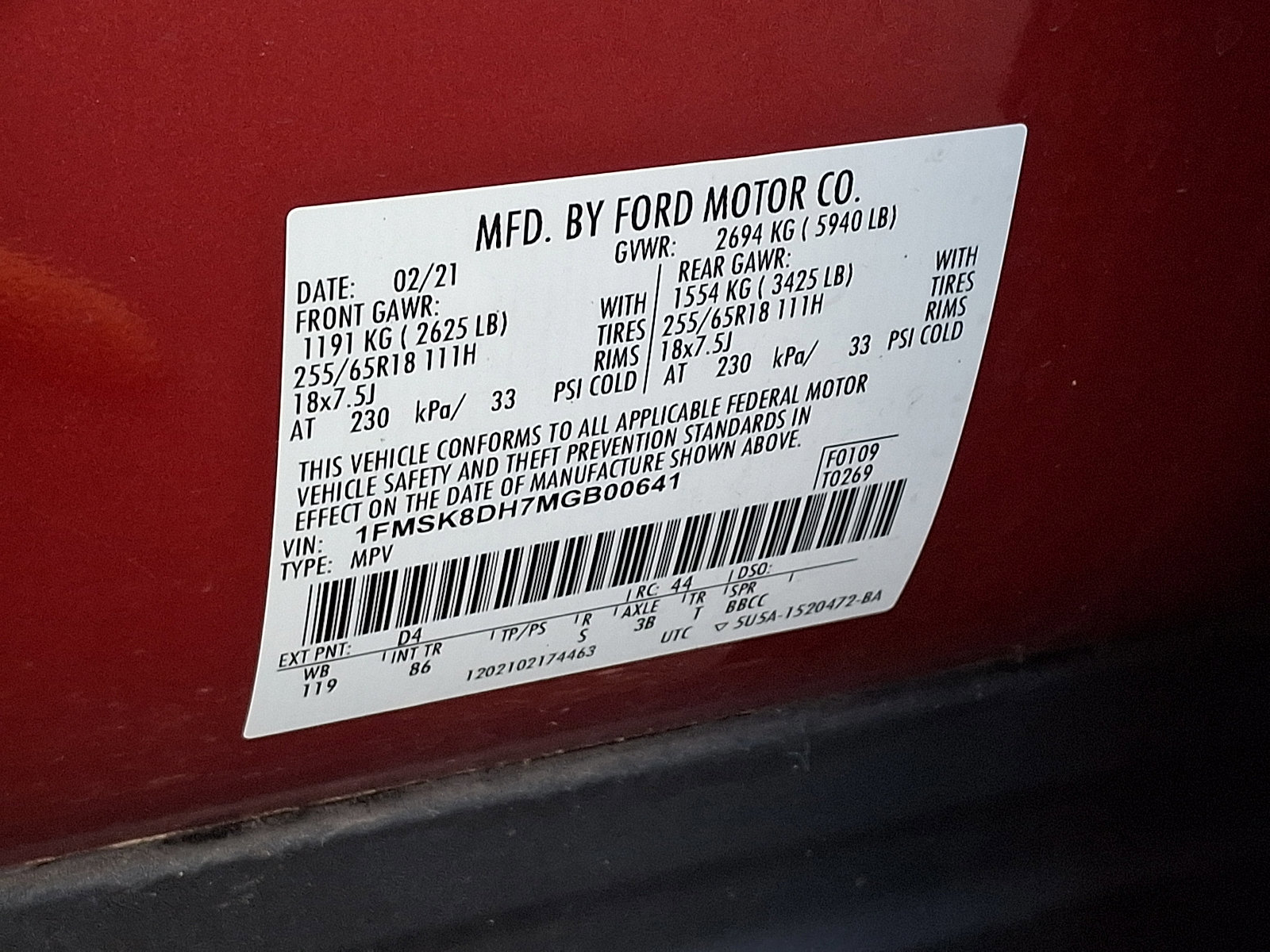 Certified 2021 Ford Explorer XLT image 27