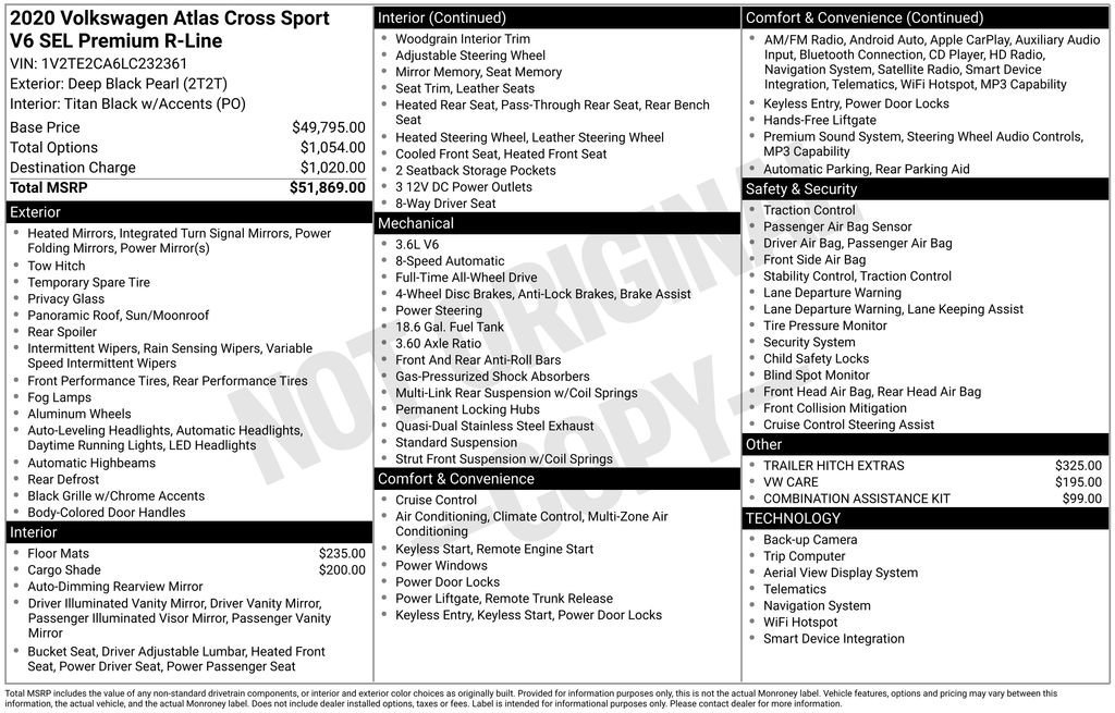 Used 2020 Volkswagen Atlas Cross Sport SEL Premium R-Line image 16