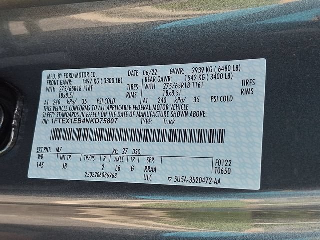 Certified 2022 Ford F150 XL w/ STX Appearance Package AWD/4WD image 27