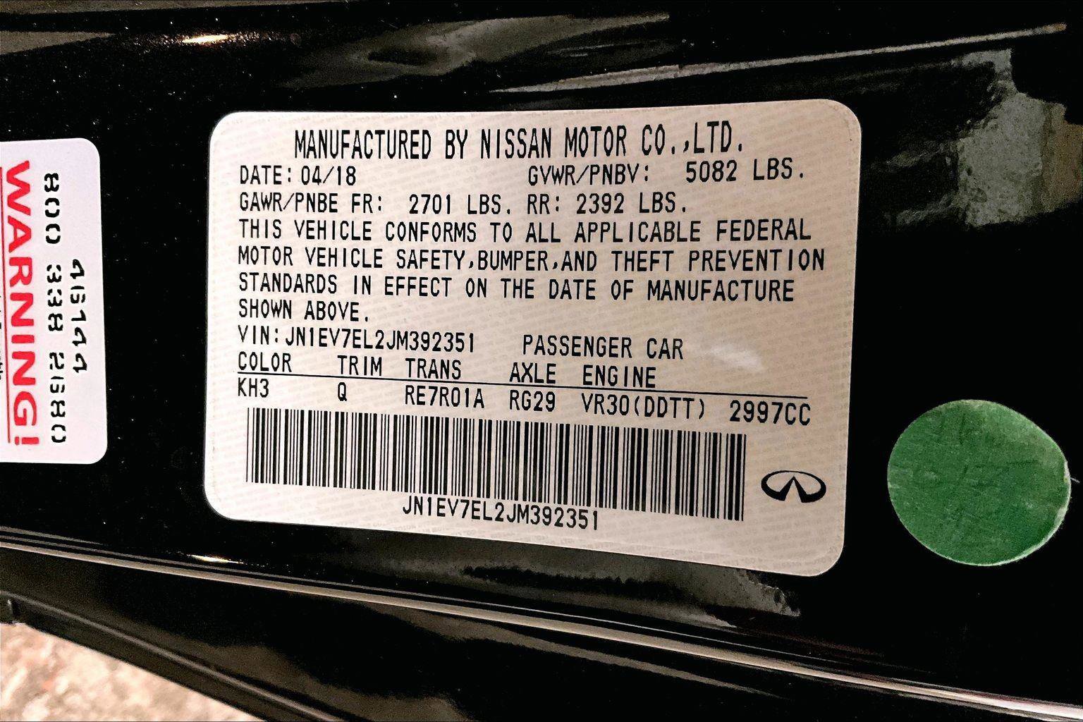 Used 2018 INFINITI Q60 3.0t Luxe w/ Sensory Package 3.0T Luxe image 32