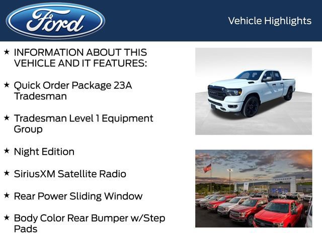 Used 2023 RAM 1500 Tradesman w/ Night Edition RWD image 10