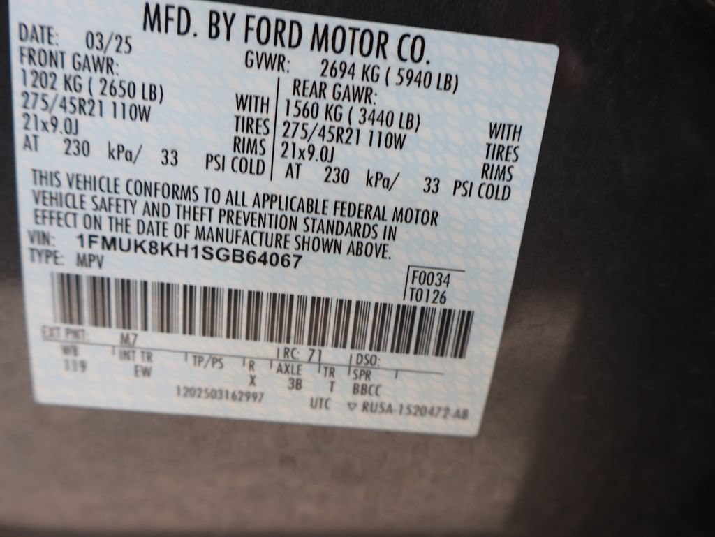 Certified 2025 Ford Explorer ST-Line w/ ST-Line Street Pack AWD/4WD image 42
